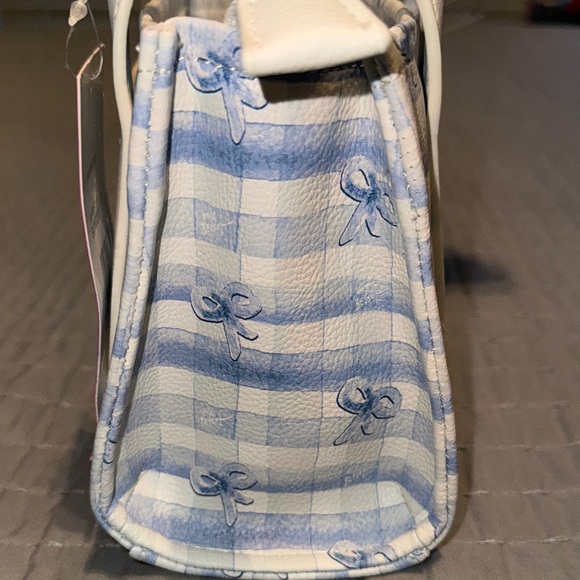 Betsey Johnson Blue and White Mini Crossbody Bag - Picture 5 of 12